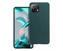 Case4Mobile Silikonový obal MATT pro Xiaomi Mi 11 Lite 4G, Mi 11 Lite 5G, Mi 11 Lite 5G NE - tmavě zelený zelená, silikon