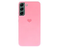 Vennus Valentýnské pouzdro Heart pro Samsung Galaxy S22 Plus - růžové růžová, silikon