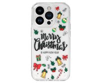 Tel Protect Christmas průhledné pouzdro pro iPhone 13 Pro - vzor 3 Vánoční ozdoby Motiv, silikon