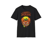 Halloweenské triko - Scary Pumpkin, Unisex, černá - Black, L