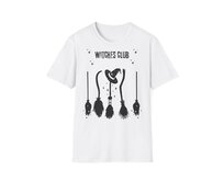 Halloweenské triko - Witches Club, unisex, různé barvy - White, L