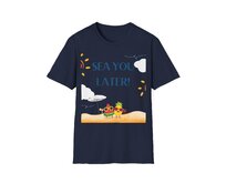 Unisex tričko - Sea You Later - Vtipné tričko, různé barvy - Navy, S