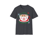 Unisex tričko - This is my mug of Christmas cheer - Vánoční tričko, různé barvy - Dark Heather Grey, S