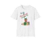 Unisex tričko - Lazy Christmas - Vánoční tričko, různé barvy - White, L