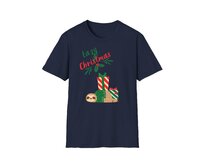 Unisex tričko - Lazy Christmas - Vánoční tričko, různé barvy - Navy, S