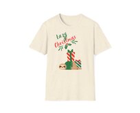 Unisex tričko - Lazy Christmas - Vánoční tričko, různé barvy - Natural, S