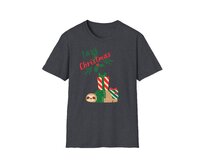 Unisex tričko - Lazy Christmas - Vánoční tričko, různé barvy - Dark Heather Grey, S