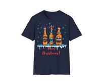 Unisex tričko - Beer Christmas - Vánoční triko, různé barvy - Navy, S