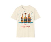 Unisex tričko - Beer Christmas - Vánoční triko, různé barvy - Natural, XL