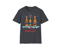 Unisex tričko - Beer Christmas - Vánoční triko, různé barvy - Dark Heather Grey, S