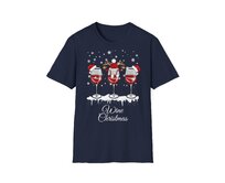 Unisex tričko - Wine Christmas - Vánoční triko, různé barvy - Navy, S