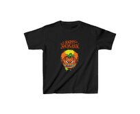 Dětské tričko - Scary Pumpkin - Halloweenské triko, různé barvy - XS, Black