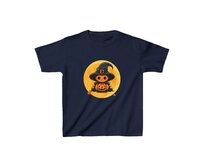 Dětské tričko - Pumpkin Witch - Halloweenské triko, různé barvy - XS, Navy