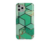 Gelové pouzdro / kryt s obrázkem na SAMSUNG A415 Galaxy A41 - vzor GREEN MARBLE