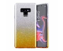 Gelové třpytivé zlaté OMBRE pouzdro / kryt SHINNING na SAMSUNG M317 Galaxy M31s