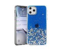 Gelové třpytivé modré GLITTER STARS pouzdro / kryt na SAMSUNG A025 Galaxy A02s