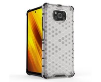 Hybridní čiré HEXAGON pouzdro / kryt na XIAOMI Poco X3 / X3 Pro