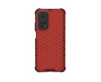 Hybridní červené HEXAGON pouzdro / kryt na XIAOMI Mi 10T / Mi 10T Pro