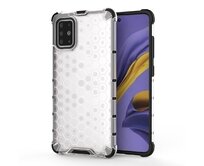 Hybridní čiré HEXAGON pouzdro / kryt na SAMSUNG A515 Galaxy A51