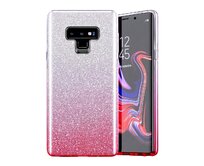 Gelové třpytivé růžové OMBRE pouzdro / kryt SHINNING na XIAOMI Redmi Note 9T