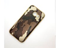 Gelové hnědé ARMY CAMO pouzdro / kryt na SAMSUNG A320 Galaxy A3 (2017)