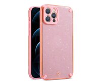 Gelové růžové GLITTER DUST pouzdro / kryt na APPLE iPhone 7 (4.7) / iPhone 8 (4.7) / iPhone SE (2020)