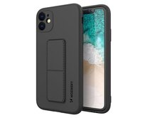 Gelové KICKSTAND černé pouzdro / kryt na XIAOMI Redmi Note 9 Pro / 9S