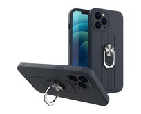 Gelové RING CASE tmavě modré pouzdro / kryt na XIAOMI Redmi Note 9 Pro / 9S