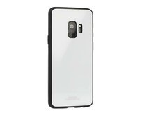 Temperované bílé BUMPER GLASS pouzdro na SAMSUNG J610 Galaxy J6 Plus (J6+)