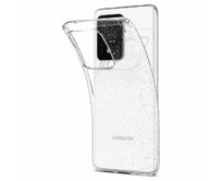 Ultratenké gelové čiré GLITTER pouzdro na SAMSUNG M215 Galaxy M21