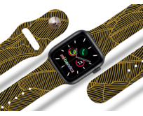 Apple watch řemínek Zlaté listy - 42/44/45mm