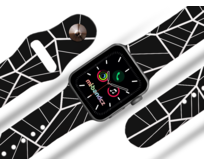 Apple watch řemínek Mnohoúhelníky - 42/44/45mm, barva pásku černá