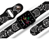 Apple watch řemínek Kočičí hlavy - 38/40/41mm, barva pásku černá