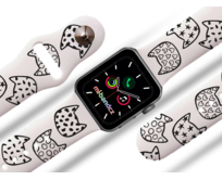 Apple watch řemínek Kočičí hlavy - 38/40/41mm, barva pásku bílá