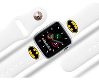 Apple watch řemínek Batman - Logo - 38/40/41mm, barva pásku bílá