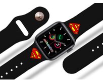 Apple watch řemínek Superman - Logo - 38/40/41mm, barva pásku černá