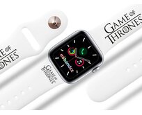 Apple watch řemínek GOT - Logo - 38/40/41mm, barva pásku bílá