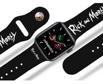 Apple watch řemínek Rick and Morty - Logo - 42/44/45mm, barva pásku černá