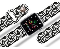 Apple watch řemínek Půlkroužky - Bílá - 38/40/41mm