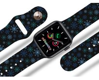 Apple watch řemínek Vločky - Černá - 38/40/41mm