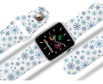 Apple watch řemínek Vločky - Bílá - 38/40/41mm