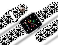 Apple watch řemínek Černobílé listy - 38/40/41mm