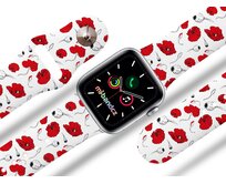 Apple watch řemínek Vlčí máky - 42/44/45mm