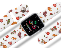 Apple watch řemínek Podzimní nadílka - Bílá - 42/44/45mm