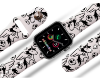 Apple watch řemínek Unicorn black - Bílá - 38/40/41mm