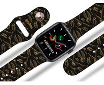 Apple watch řemínek Harry Potter - Zlatonky - 38/40/41mm, barva pásku černá