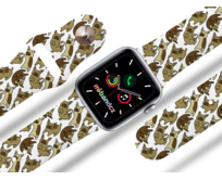 Apple watch řemínek Buldoci - Bílá - 42/44/45mm