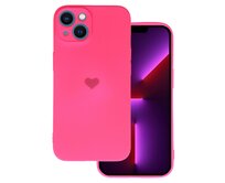 Kryt Vennus Heart Silicone pro Iphone 14 Plus design 1 fuchsia