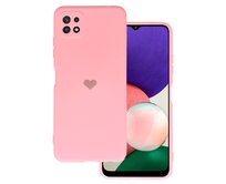 Kryt Vennus Heart Silicone pro Samsung Galaxy A22 5G design 1 pink