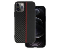 Kryt Carbon Protect pro Iphone 11 Pro , barva černá with , barva červená stripe